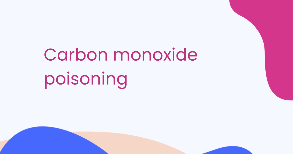 Carbon monoxide poisoning