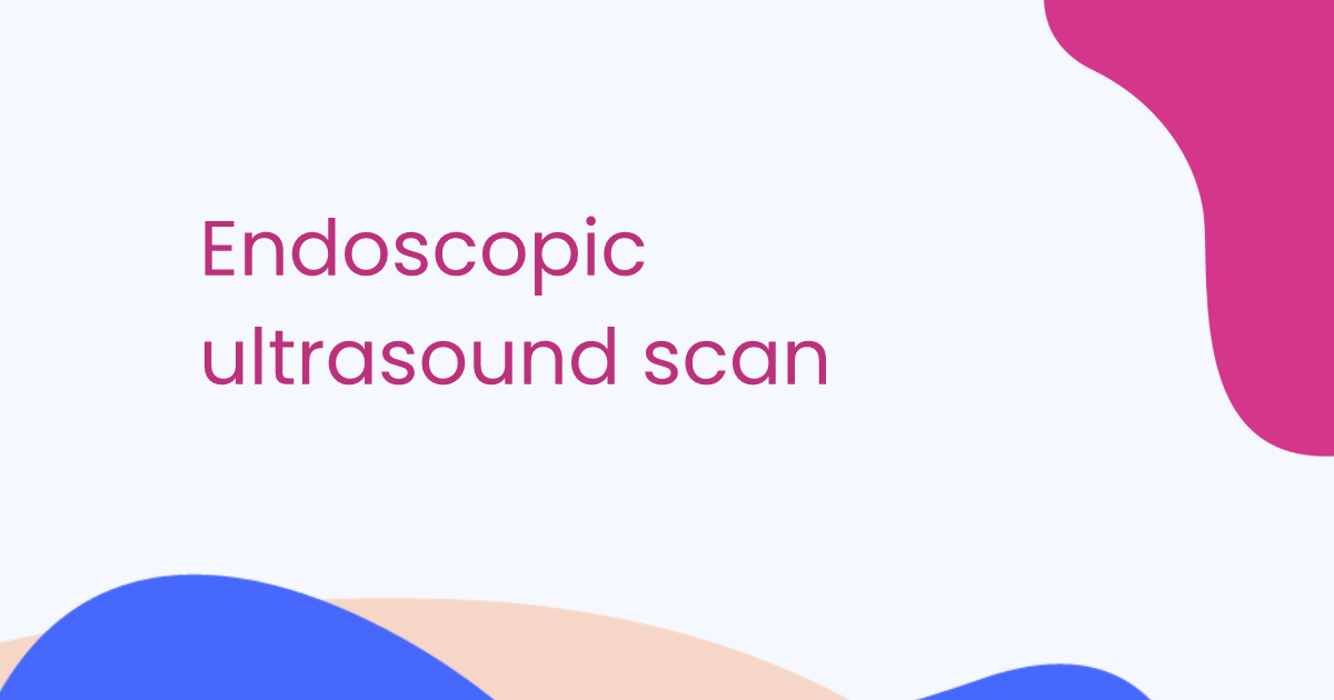 Endoscopic ultrasound scan
